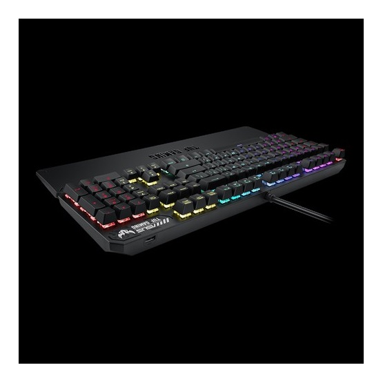 ASUS TUF Gaming K3 mechanikus HU Billentyűzet  Piros