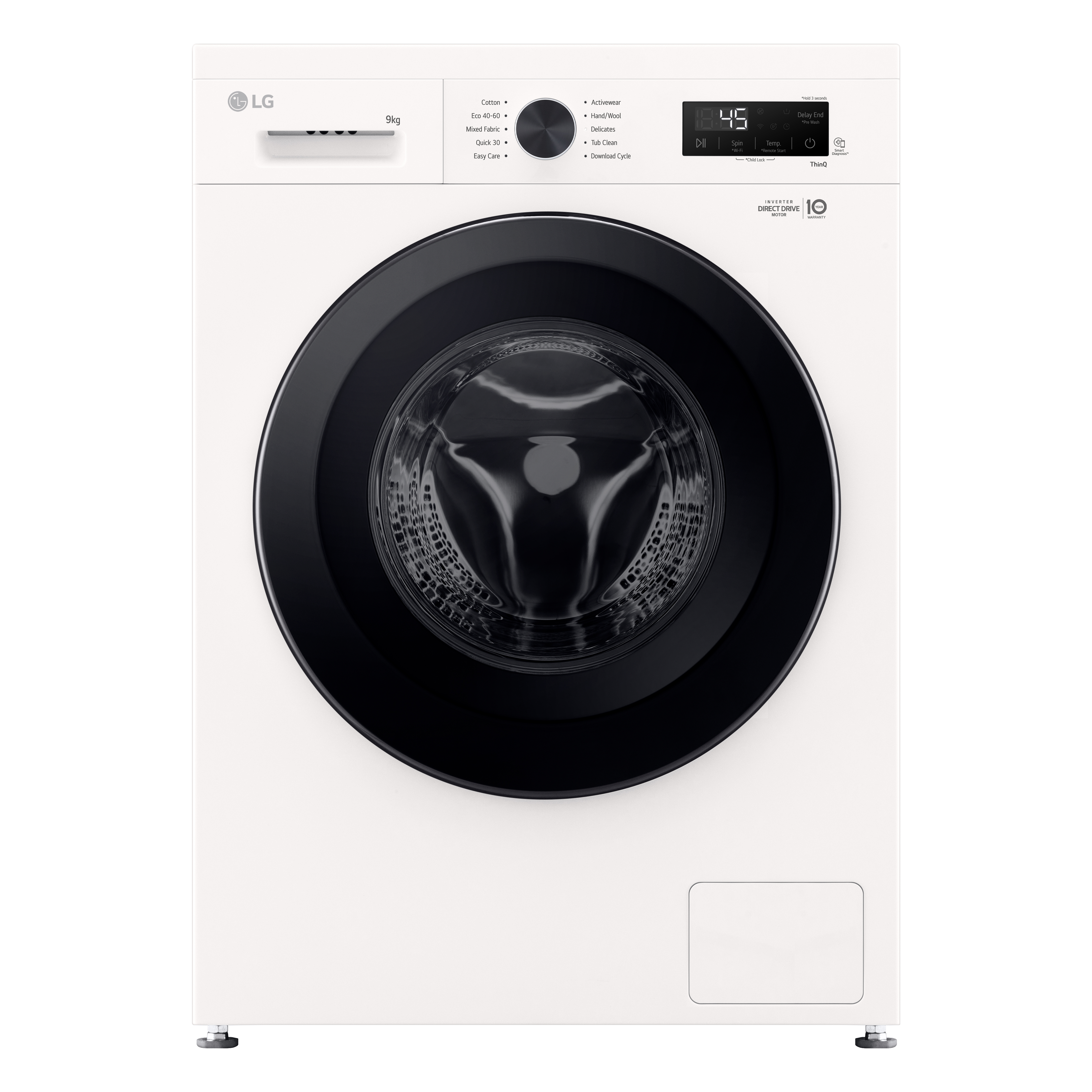 LG F4X1009NWK Elöltöltős mosógép - 9kg, 1400 ford./perc, A Energiaosztály, LG ThinQ™ WiFi funkcióval LG F4X1009NWK Elöltöltős mosógép - 9kg, 1400 ford./perc, A Energiaosztály, LG ThinQ™ WiFi funkcióval