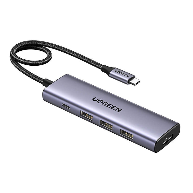 UGREEN CM511 3x USB USB-C HDMI 4K 30Hz PD 100W hub/adapter Szürke UGREEN CM511 3x USB USB-C HDMI 4K 30Hz PD 100W hub/adapter Szürke