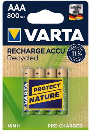 Varta Recycled AAA 800 mAh ceruza akku (4db/csomag) (56813101404) Varta Recycled AAA 800 mAh ceruza akku (4db/csomag) (56813101404)