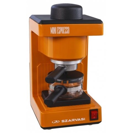 Szarvasi SZV612 Mini Espresso elektromos kávéfőző Narancssárga Szarvasi SZV612 Mini Espresso elektromos kávéfőző Narancssárga