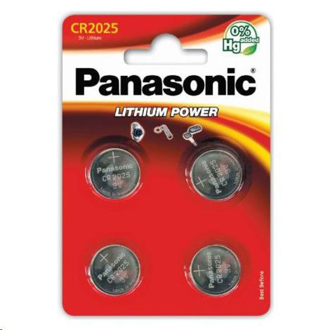 Panasonic Lithium Power 3V CR2025 gombelem (4db)  (CR-2025EL/4B)