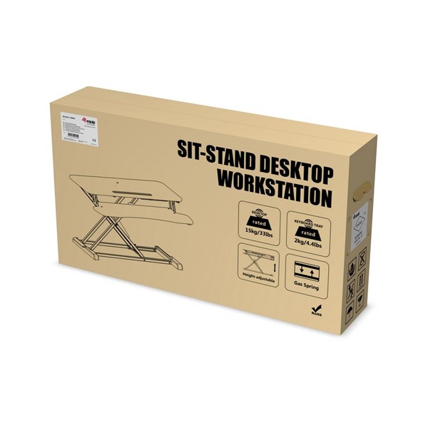 Equip   650840 Ergonomikus  Max.: 15kg Monitor/Periféria Asztali állvány fekete 