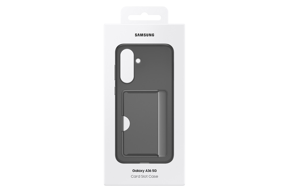Samsung A36 5G kártyatartós hátlap, Fekete