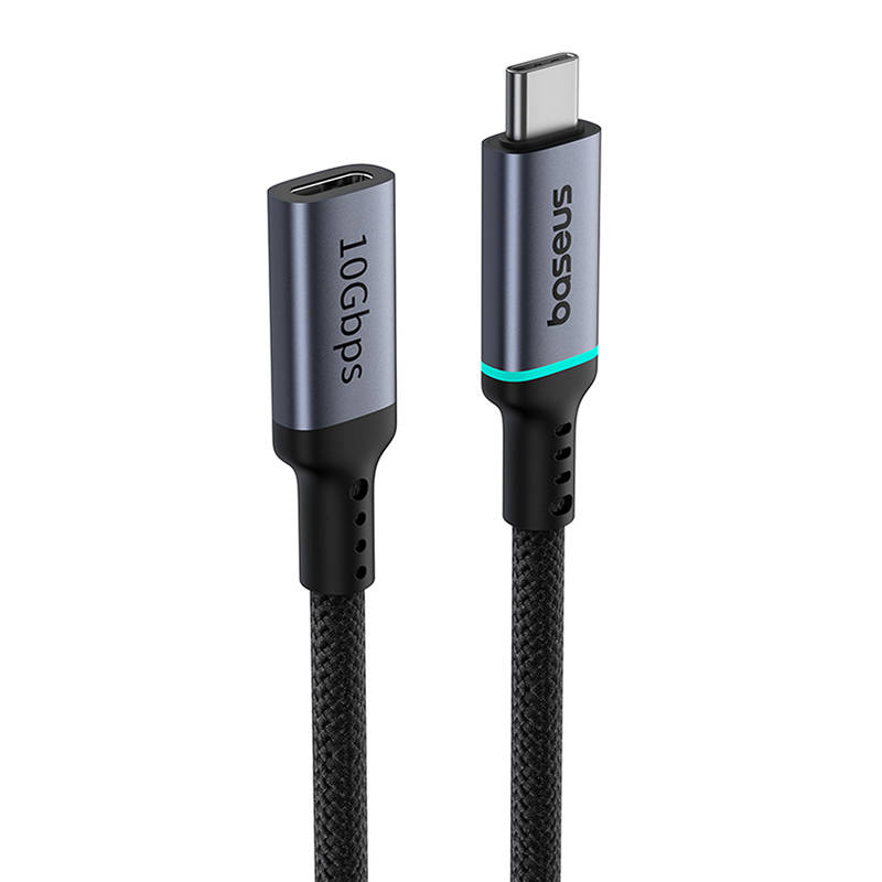 Baseus High Definition extension cable USB-C Male to Female 10Gbps, 0,5m (black) Baseus High Definition extension cable USB-C Male to Female 10Gbps, 0,5m (black)