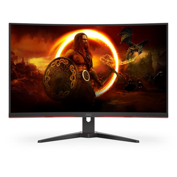 AOC  31.5" C32G2ZE/BK 1920x1080 Ívelt Gaming 240Hz VA monitor