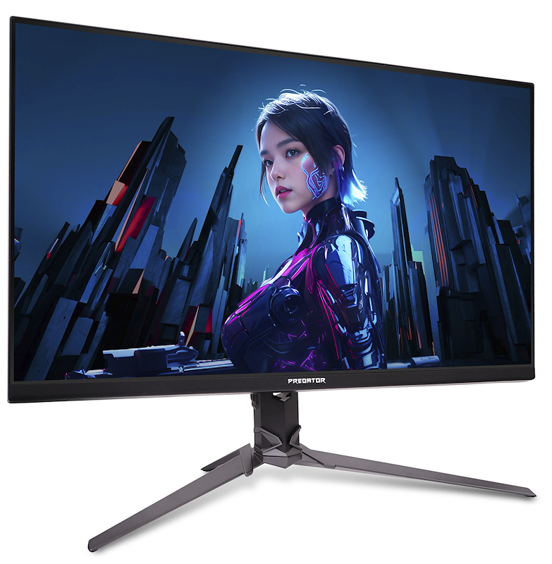 Acer 31.5" Predator XB323QUPbmiiprx Monitor - 2560x1440, QHD, LED, IPS, 180Hz, 1ms, Hangszóró, FreeSync, Gamer, Fekete