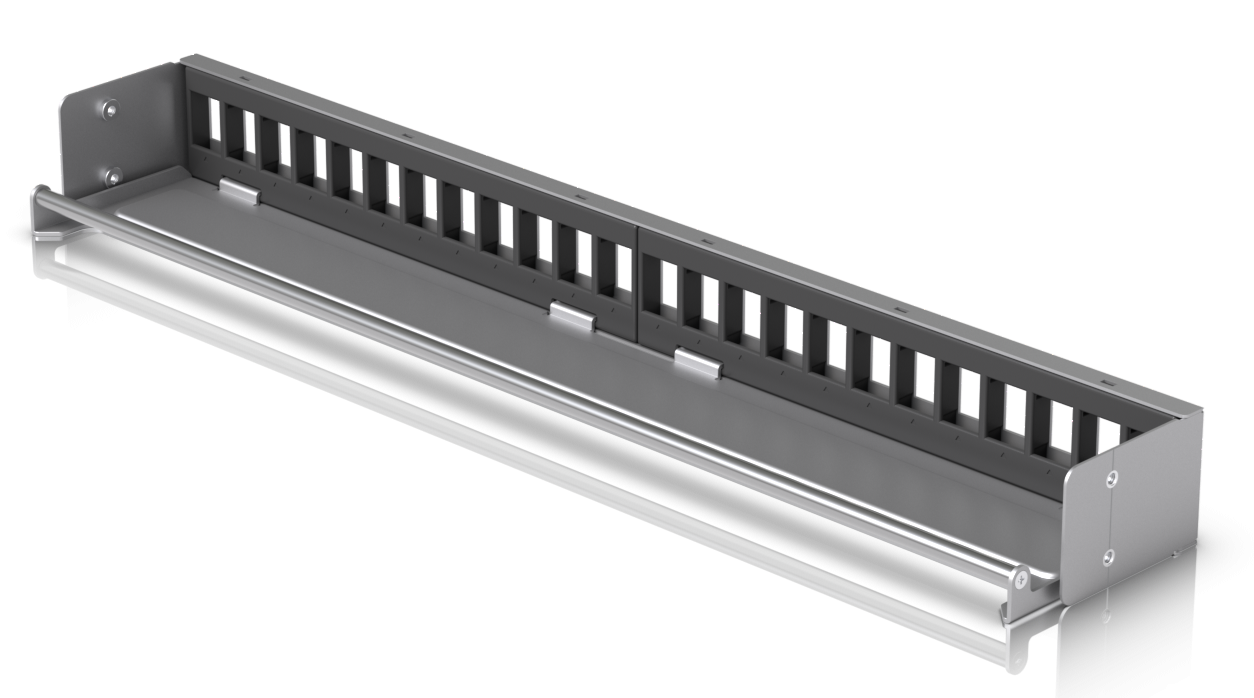 Ubiquiti UACC-RACK-PANEL-PATCH-BLANK-24 19" 1U moduláris üres patch panel Ezüst