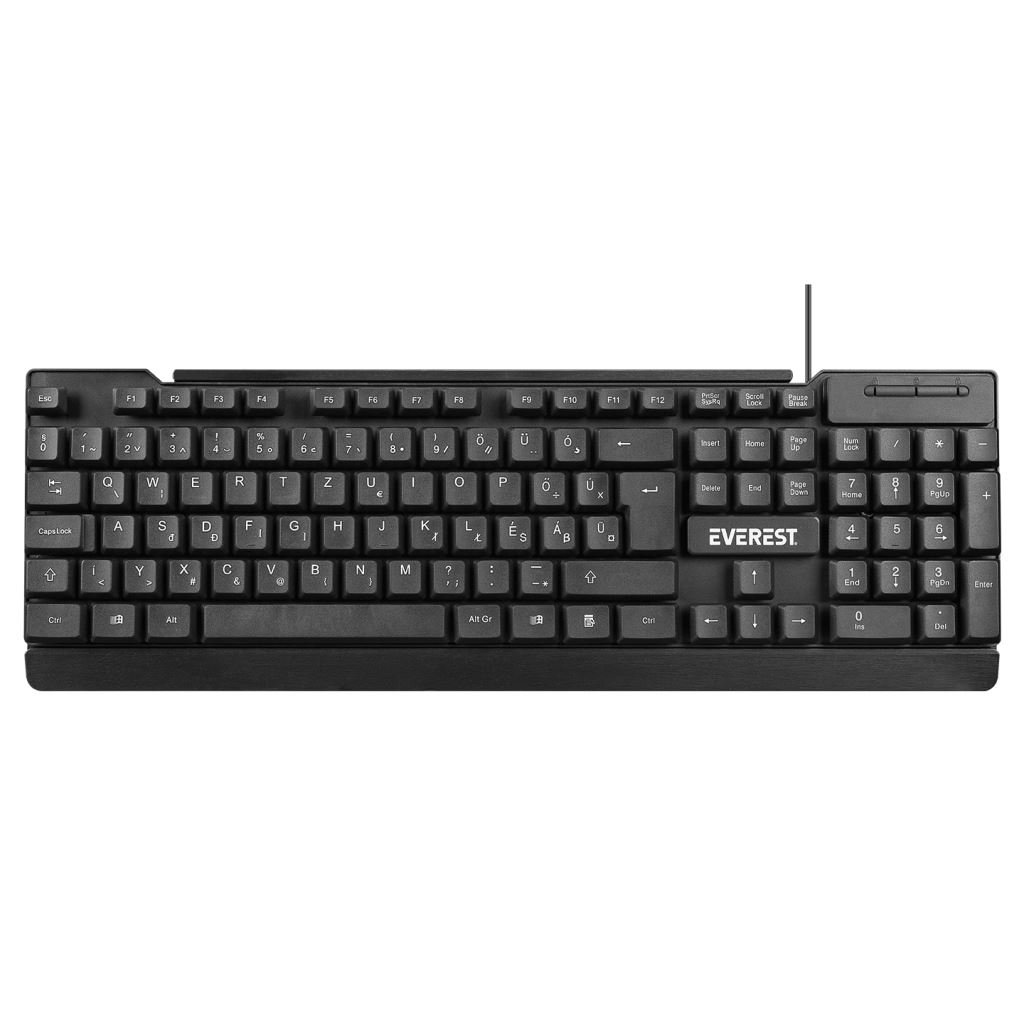 Everest KB-2030 billentyűzet fekete (37467)