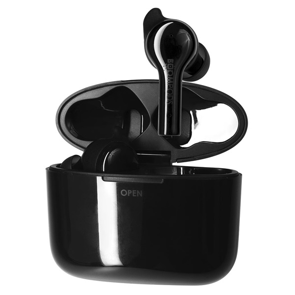 Boompods Bassline GO TWS fekete vezeték nélküli stereo headset