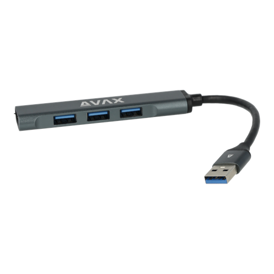 AVAX HB600 CONNECT+ USB 3.0 - 4xUSB 3.0 HUB AVAX HB600 CONNECT+ USB 3.0 - 4xUSB 3.0 HUB