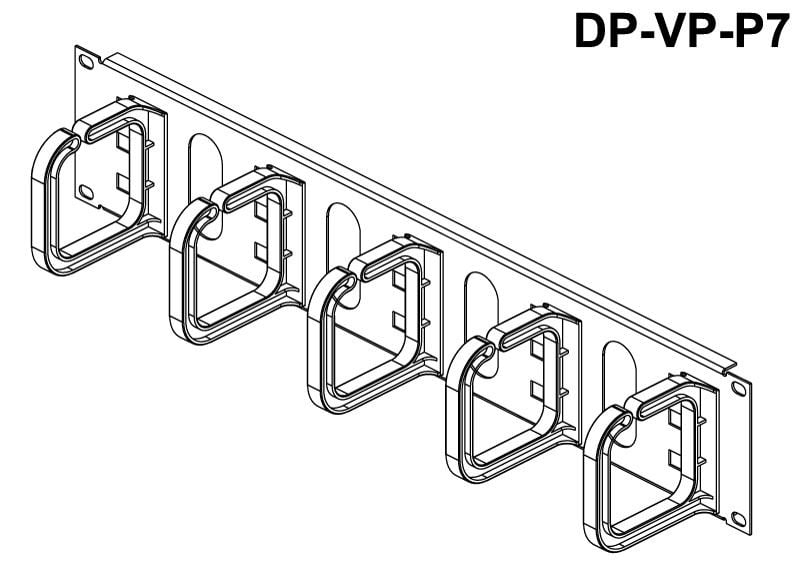 Conteg kábel rögzítő 19" 2U 80/80 (DP-VP-P7) Conteg kábel rögzítő 19" 2U 80/80 (DP-VP-P7)