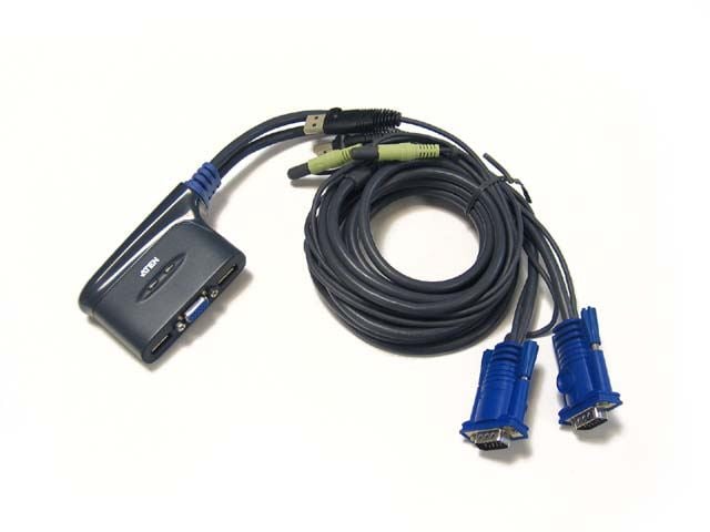 ATEN Easy CPU Switch 2PC USB + monitor kábel + audio kábel (CS62U) ATEN Easy CPU Switch 2PC USB + monitor kábel + audio kábel (CS62U)