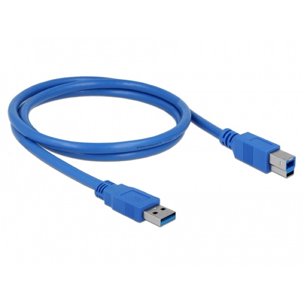 Delock 82580 USB 3.0-A > USB-B apa/apa 1m kék kábel Delock 82580 USB 3.0-A > USB-B apa/apa 1m kék kábel
