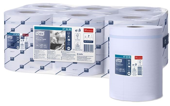 Tork Reflex törlőpapír, belsőmag adagolású M4 kék (473480) Tork Reflex törlőpapír, belsőmag adagolású M4 kék (473480)