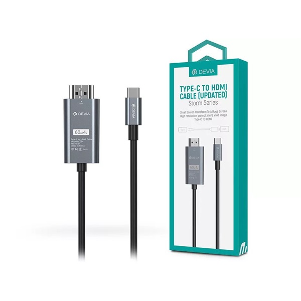 Devia ST399145 Storm V2 HDMI - USB Type-C 2m kábel Devia ST399145 Storm V2 HDMI - USB Type-C 2m kábel