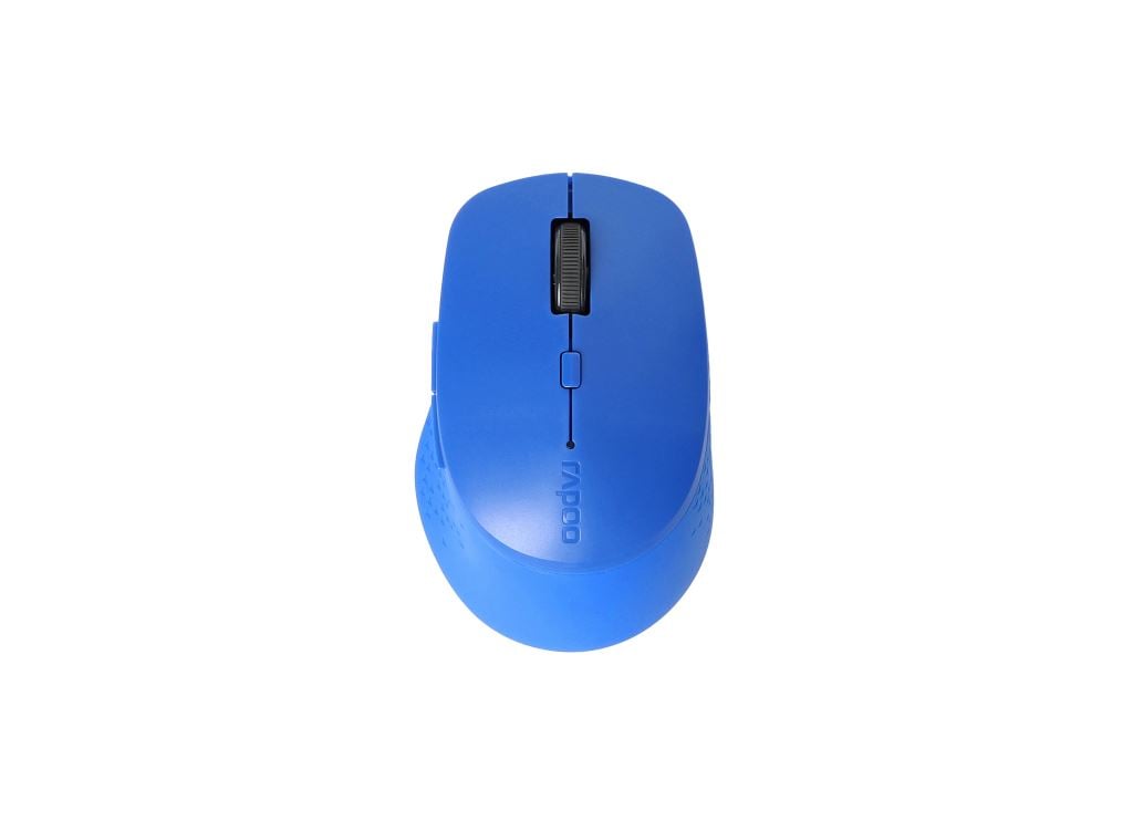 Rapoo M300 Silent vezeték nélküli (Bluetooth 3.0, 4.0 és 2.4GHz) egér kék (184342)