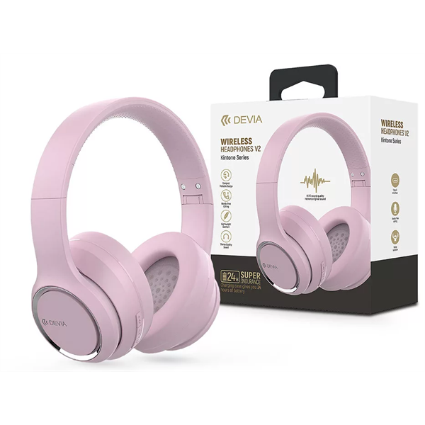 DEVIA ST383533  BLUETOOTH  BEÉPÍTETT MIKROFONNAL SZTEREÓ FEJHALLGATÓ Rózsaszín