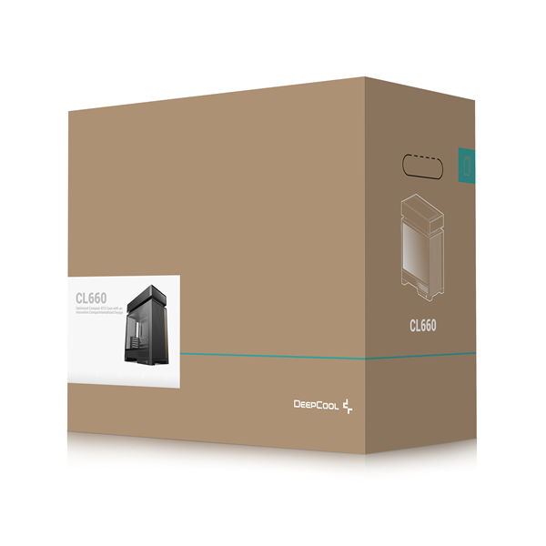 DeepCool  CL660 2x120mm A-RGB  ATX Számítógépház  Fekete
