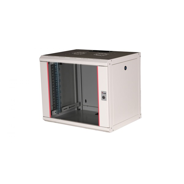 Equip Fali Rackszekrény EPM-09-6045-G-CBAA  19" 9U 600x450mm  előre szerelt Szürke  