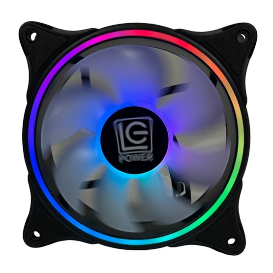  LC Power LC-CF-120-ARGB-B Hűtő ventilátor Fekete