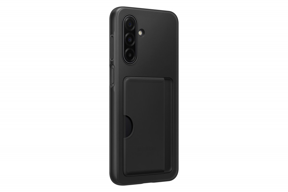 Samsung A17 kártyatartós hátlap, Fekete