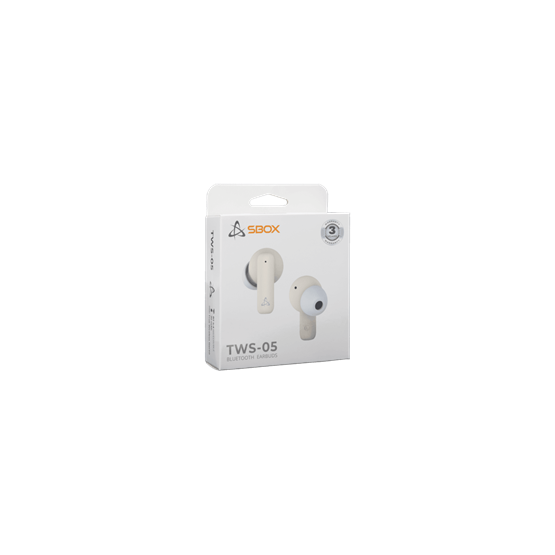  SBOX EB-TWS05-BE bluetooth v5.4 in-ear fülhallgató mikrofonnal  BR+EDR+BLE Bézs