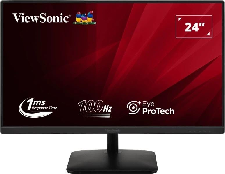 ViewSonic VA2408-MHDB 24" LED monitor fekete