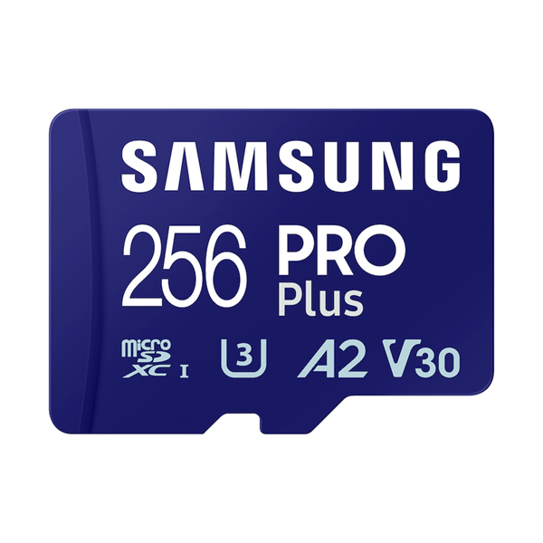 SAMSUNG PRO Plus + Reader microSDXC 256GB CLASS 10 UHS-I  U3 V30 A2 R180/W130 Memóriakártya 