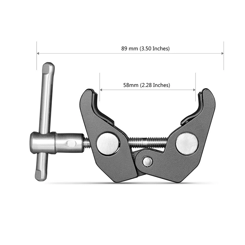 SMALLRIG Super Clamp with 1/4" and 3/8" Thread (2pcs Pack) 2058