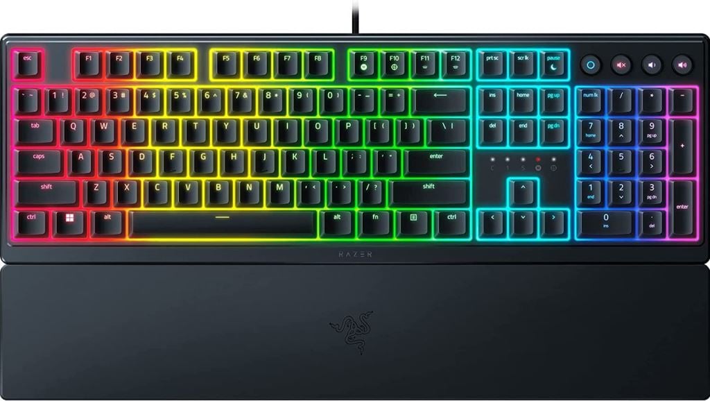 Razer Ornata V3 US billentyűzet fekete (RZ03-04460100-R3M1)