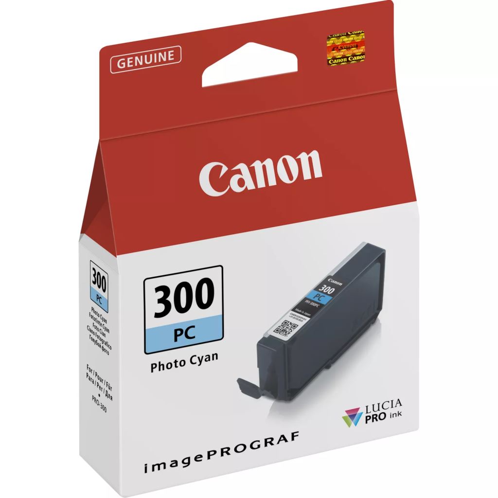Canon PFI-300PC tintapatron fotó cián (4197C001)