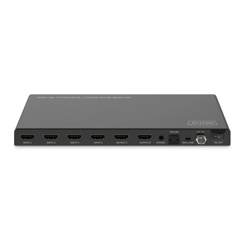 Digitus 4x2 HDMI Matrix Switch / Multi-Viewer 4K