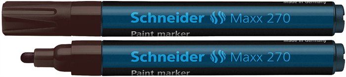 Lakkmarker, 1-3 mm, SCHNEIDER "Maxx 270", barna