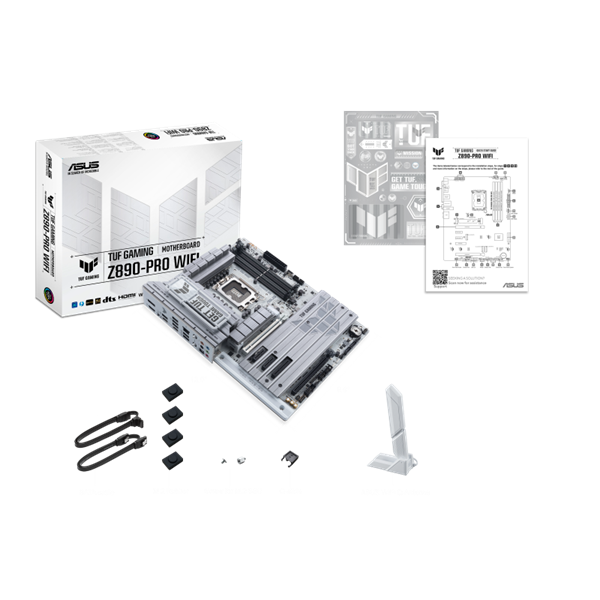 Asus Intel TUF GAMING Z890-PRO WIFI LGA1851  Z890  ATX  4xDDR5 9066+MHz  4xSATA3  4xM.2  HDMI+DP+2xTB Alaplap 