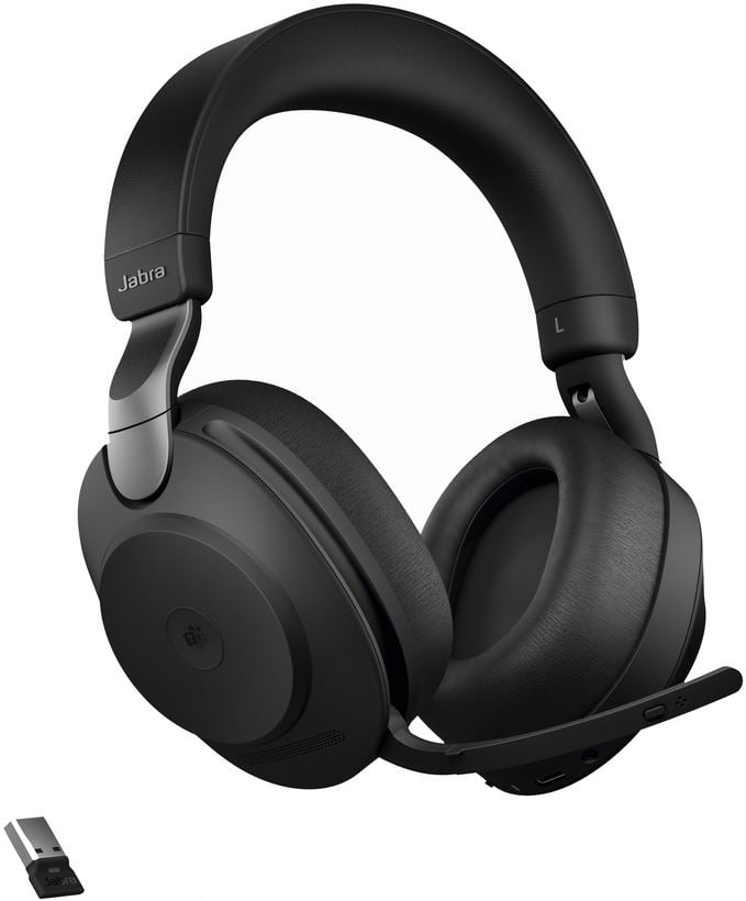 Jabra Evolve2 85 LINK380A UC vezeték nélküli sztereó headset fekete (28599-989-999) Jabra Evolve2 85 LINK380A UC vezeték nélküli sztereó headset fekete (28599-989-999)