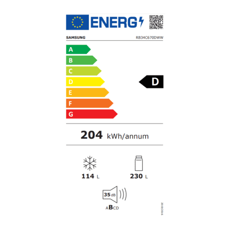 Samsung RB34C670DWW/EF HŰTŐ ALULFAGYASZTÓS Samsung RB34C670DWW/EF HŰTŐ ALULFAGYASZTÓS