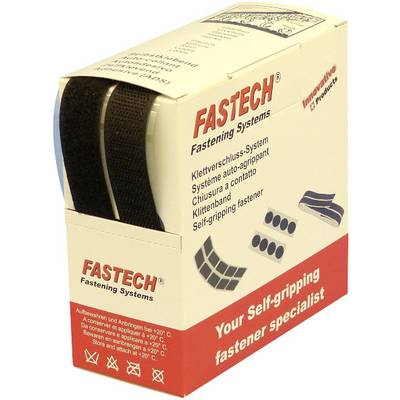 Tépőzár adagoló dobozban, 25 m x 20 mm, fekete, Fastech B20SKL999905 Tépőzár adagoló dobozban, 25 m x 20 mm, fekete, Fastech B20SKL999905