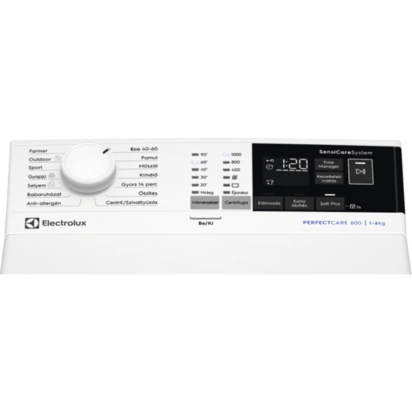Electrolux EW6TN4062 Felültöltős mosógép – 6 kg, 950 ford./perc, D Energiaosztály Electrolux EW6TN4062 Felültöltős mosógép – 6 kg, 950 ford./perc, D Energiaosztály