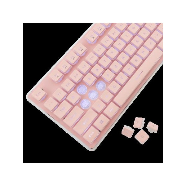 WHITE SHARK TACHI-P/US  WS GK-003441P-US gamer billentyűzet 104 gomb pink (angol)