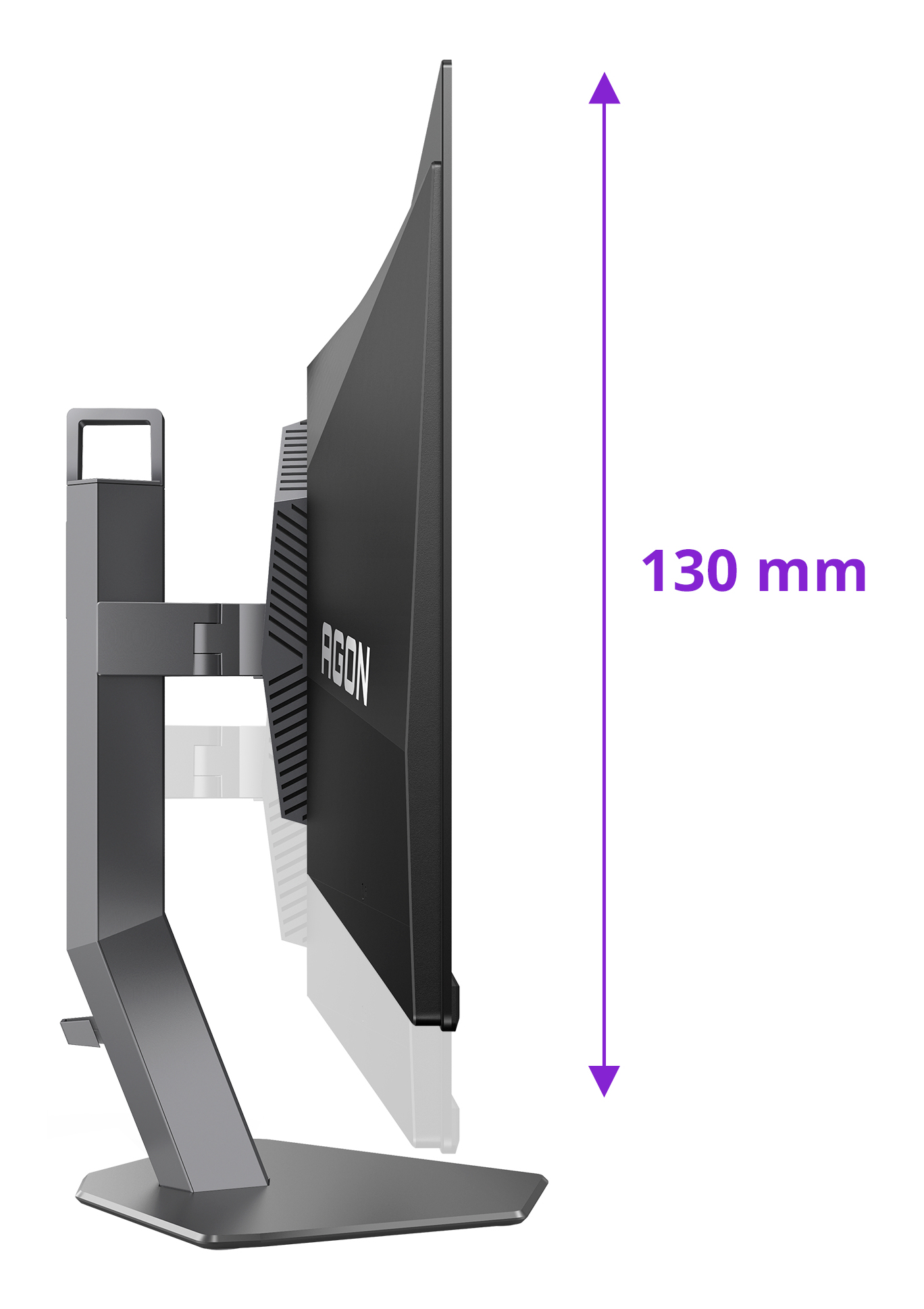 AOC 26,5" AG276QKD2 Monitor - 2560x1440, QHD, OLED, QD-OLED, 500Hz, 0,03ms, Hangszóró, G-Sync, Pivot, Gamer, Fekete