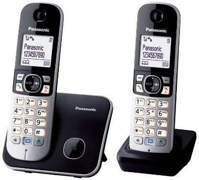 Panasonic KX-TG6812PDB Duo DECT telefon fekete Panasonic KX-TG6812PDB Duo DECT telefon fekete