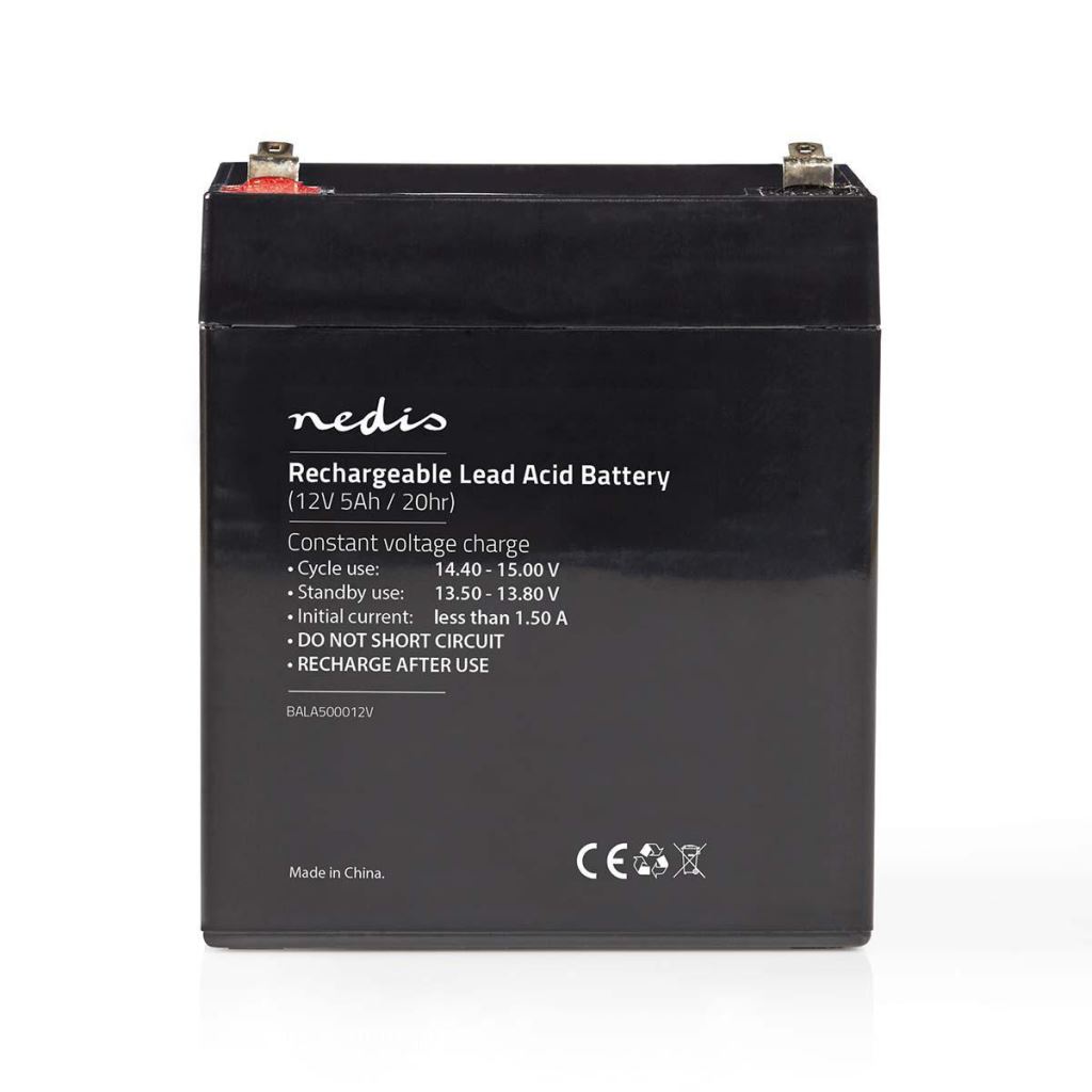 Nedis Újratölthető Ólomsavas Akkumulátor 12V 5000mAh 151x98x95mm (BALA500012V) Nedis Újratölthető Ólomsavas Akkumulátor 12V 5000mAh 151x98x95mm (BALA500012V)