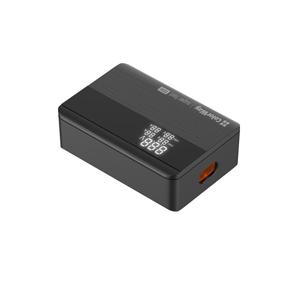 COLORWAY CW-CHS041PD-BK AC Charger Power Delivery GaN 2USB-A + 2USB TYPE-C 100W USB töltő Fekete  