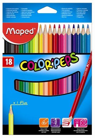 Maped "Color`Peps" színes ceruza készlet háromszögletű (IMA183218) Maped "Color`Peps" színes ceruza készlet háromszögletű (IMA183218)