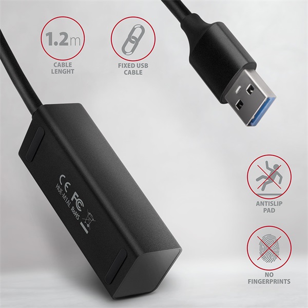 Axagon HUE-M1AL 4 portos USB3.2 Gen 1 mini hub Axagon HUE-M1AL 4 portos USB3.2 Gen 1 mini hub