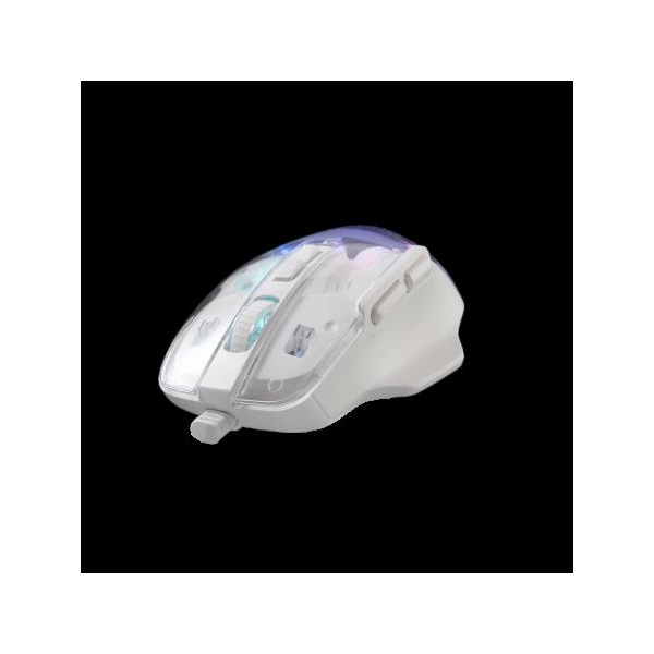 BARACUDA ANGLERFISH-W BC BGM-062W    7200 dpi 7D  RGB Gamer egér Fehér