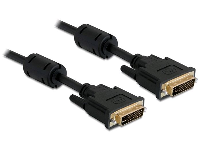 Delock DVI-I 24+5 apa > DVI-I 24+5 apa kábel 5m (83113) Delock DVI-I 24+5 apa > DVI-I 24+5 apa kábel 5m (83113)