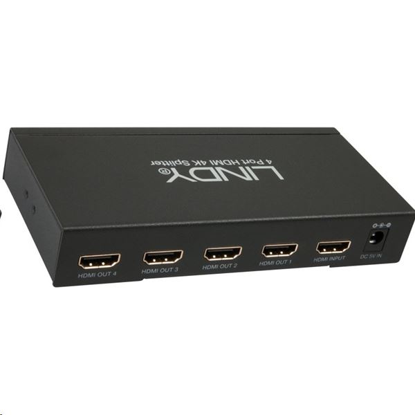 Lindy Splitter HDMI 4 Port , UHD 4K (38159) Lindy Splitter HDMI 4 Port , UHD 4K (38159)