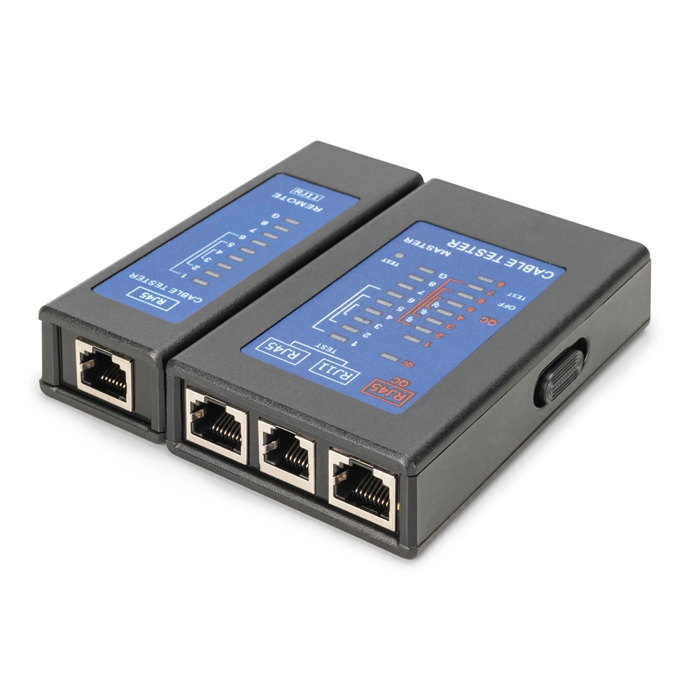 Digitus DN-14001-2 hálózati kábelteszter Fekete